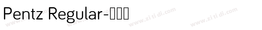 Pentz Regular字体转换